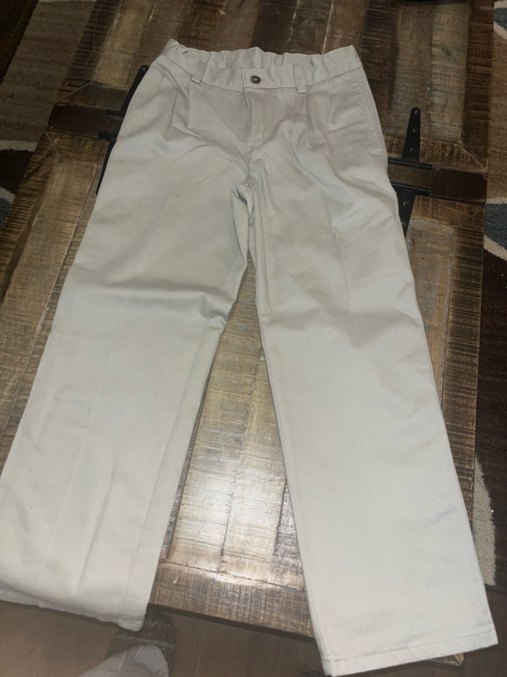 Chaps Kid's Chino Pants in Light Beige